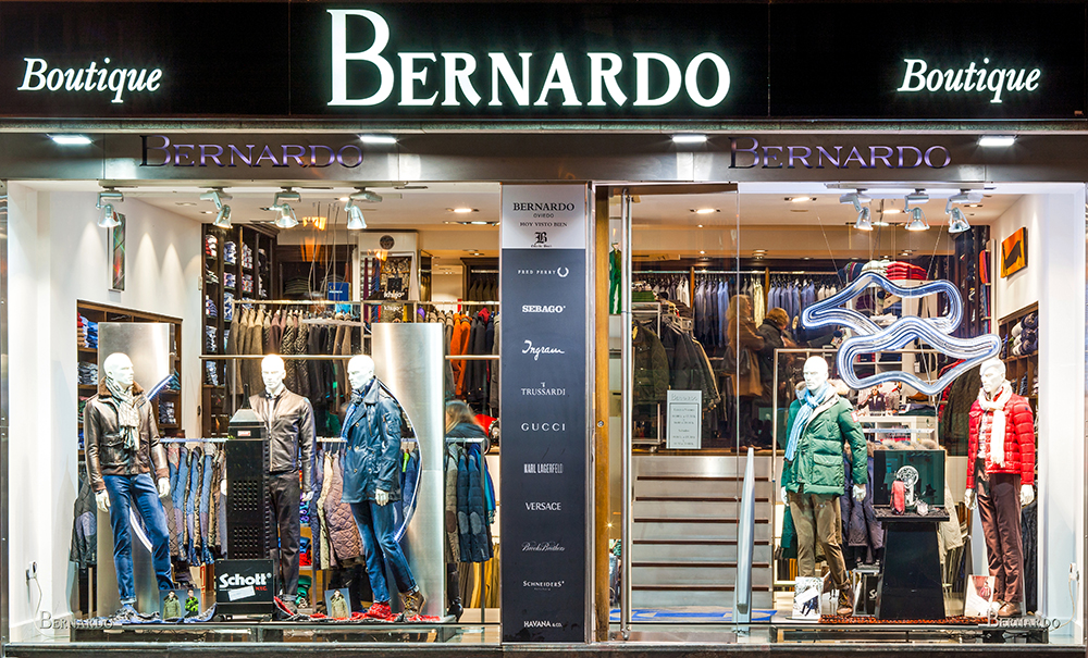 Escaparates de Bernardo Boutique Oviedo