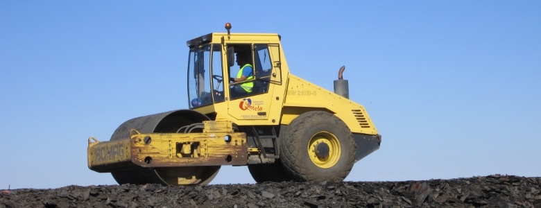 Maquina Apisonadora de Excavaciones y transportes Quintela 