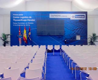 Grupo la Karpa - Primera piedra Centro Logístico THYSSENKRUPP (Móstoles) 14-12-12