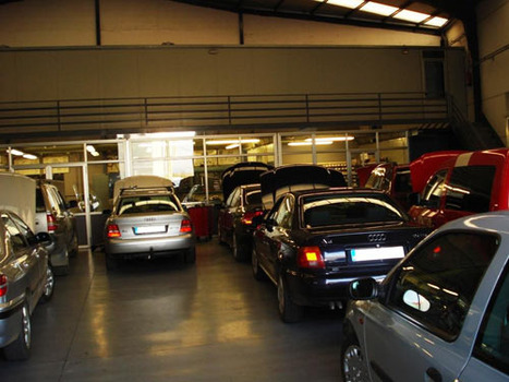 Interior del taller Tecnodiesel Asturias