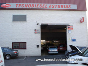 Fachada del taller Tecnodiesel Asturias