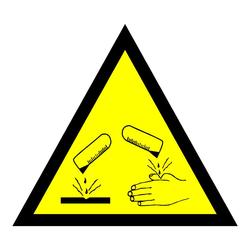 CARTEL PELIGRO S21 señalización polígono de Riaño