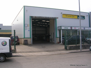 Fachada de Talleres Garcia Navia en Poligono industral Rio Pinto, Jarrio Coaña