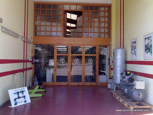 Suministros Romer, Poligono industrial Estacion de Viella entrada a las instalaciones