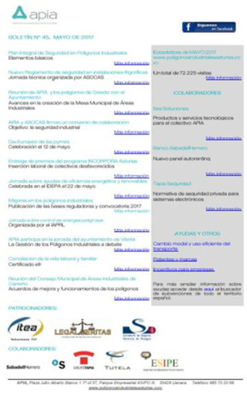 Boletín nº 45, mayo de 2017