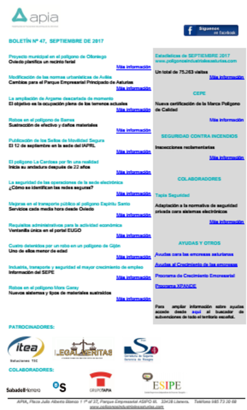 Boletín nº 47, septiembre 2017