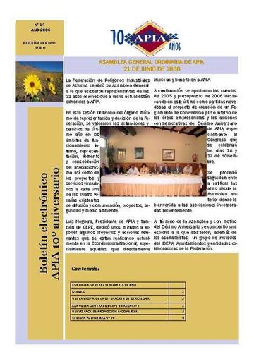 Boletín Nº 14 Junio 2006