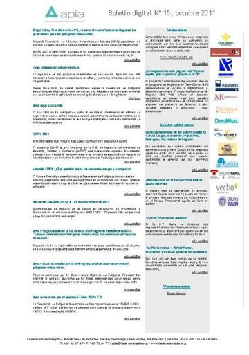 Boletín Nº 15 Octubre 2011