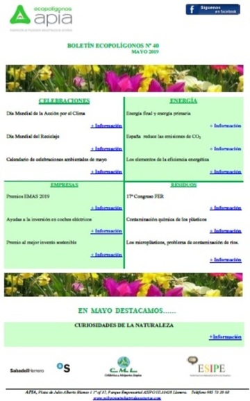 Boletín Ecopolígonos nº 40, mayo 2019