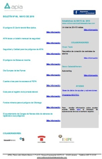 Boletín nº 66, mayo 2019