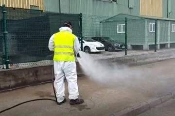 DESINFECCIÓN DE LAS CALLES DEL PEPA