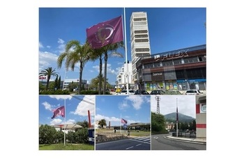 BANDERAS A MEDIA ASTA EN LOS POLÍGONOS
