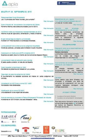 Boletín nº 25 septiembre de 2015