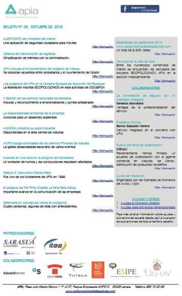 Boletín nº 26 octubre de 2015