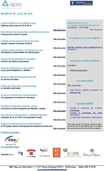 Boletín nº 35 julio de 2016